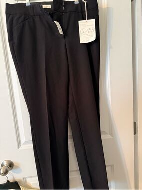 Cato size 10 nwt Black Curvy Fit Dress Pants with Hook Closure